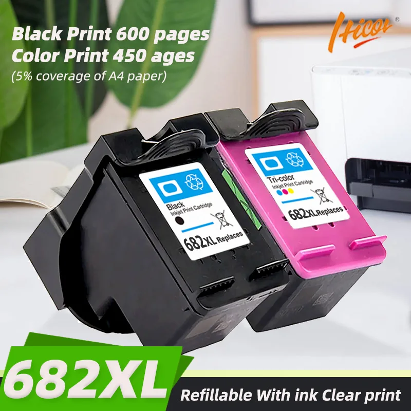 

Remanufactured Ink Cartridges for HP 682 682XL Compatible for HP Deskjet Ink Advantage 2775 2776