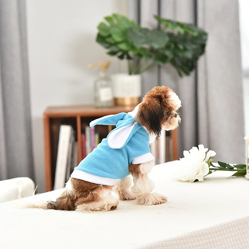 

Winter Warm Rabbit Suit for Dog Pet Clothes Cotton Vest Cozy Costume Party Outfit Keep Warm Apparel Outdoor Coats
