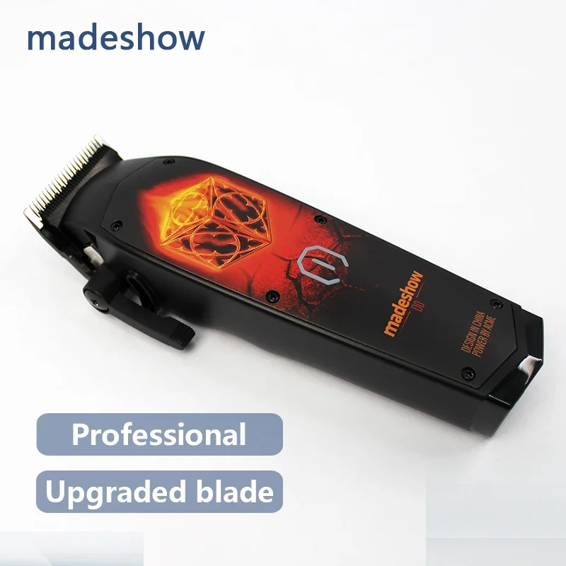 Madeshow-D0C USB Rechargeable Hair Clipper, Cordless Barber Clipper, Ceramic Blades for Man Salon