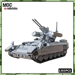 Military Series MOC Bricks Bmpt-72 Terminator 2 Tank Fire Support Vehicle Building Block Model DIY Set Boy Toys Birthday Gifts