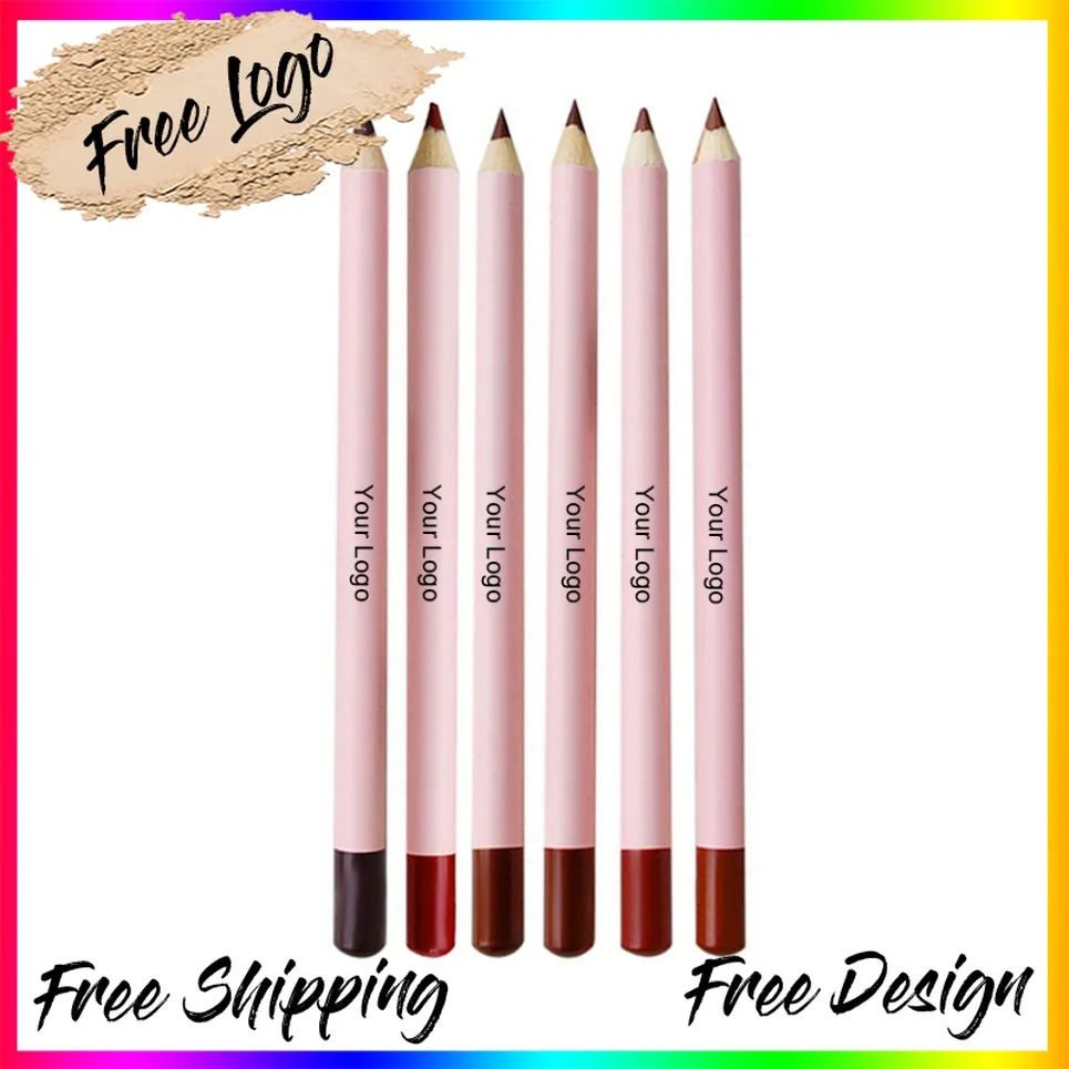 6Pcs/Kit Lip Liner Set Waterproof Matte Lipliner Private Label Vegan Makeup Wholesale Custom Logo