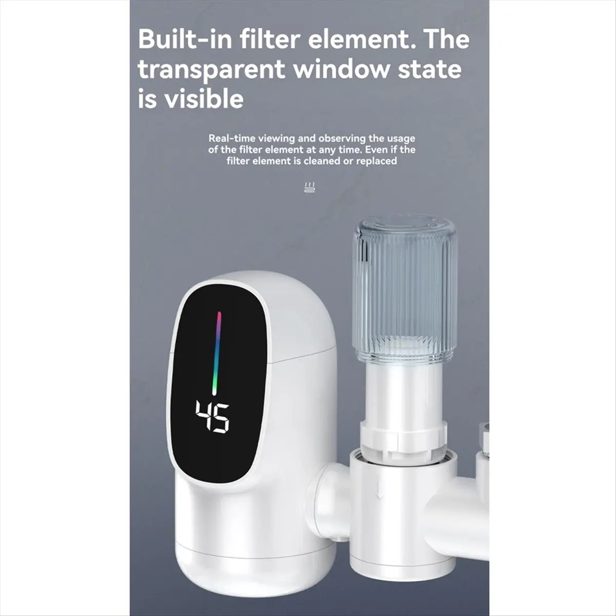 

(A61K) Проточный водонагреватель-кран для кухни, электрический, мгновенного нагрева, 3300 Вт, вилка стандарта США