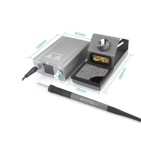 OSS T12-X Plus 디지털 납땜 스테이션 T12 팁이 있는 75W LCD 디스플레이 전자 수리를 위한 빠른 온도 복구 용접 도구