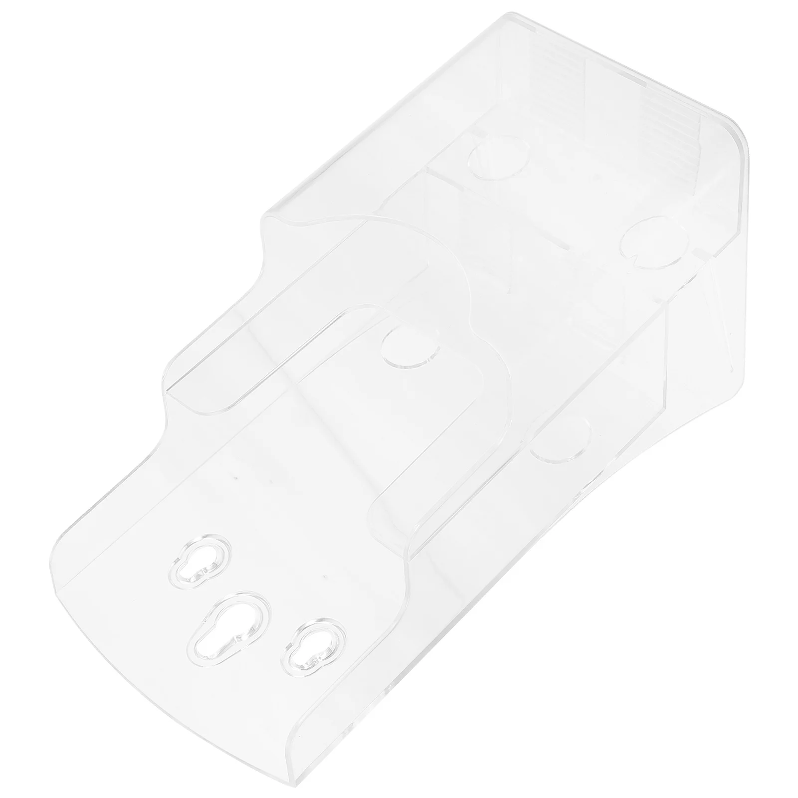 

Plastic Business Card Holder Organizer Desktop Name Card Stand Display Rack for Cards and Leaflets Smooth Glossy Finish Space