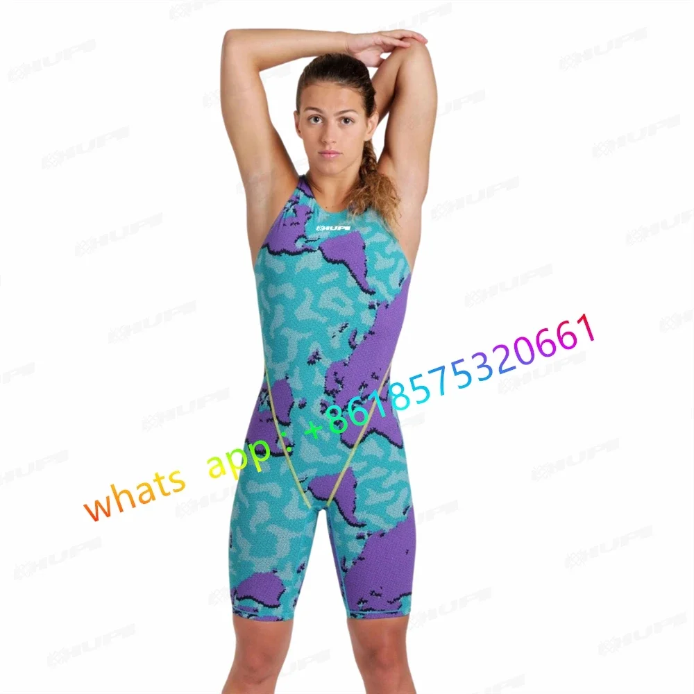 Swimwear Girs Professional One Piece Swimsuit Racing Training Bathing Suit Outdoor Sports Open Water Swimming Bodysuit 2023