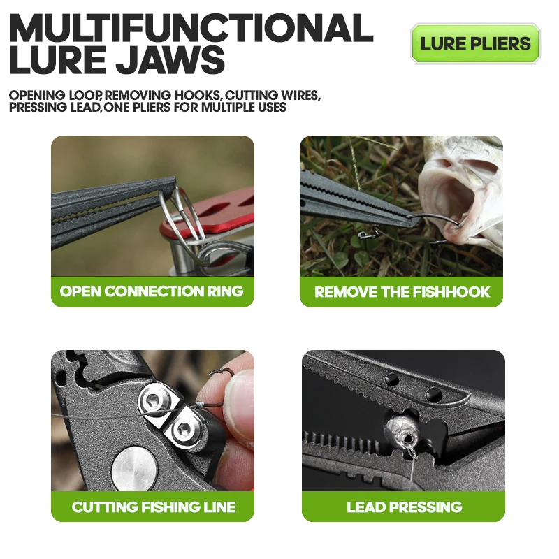 TAIYU 5-color الفولاذ المقاوم للصدأ إغراء كماشة كماشة الصيد قطع خط هوك مزيل ملحق الفولاذ المقاوم للصدأ نمط معدات صيد الأسماك البحرية #4