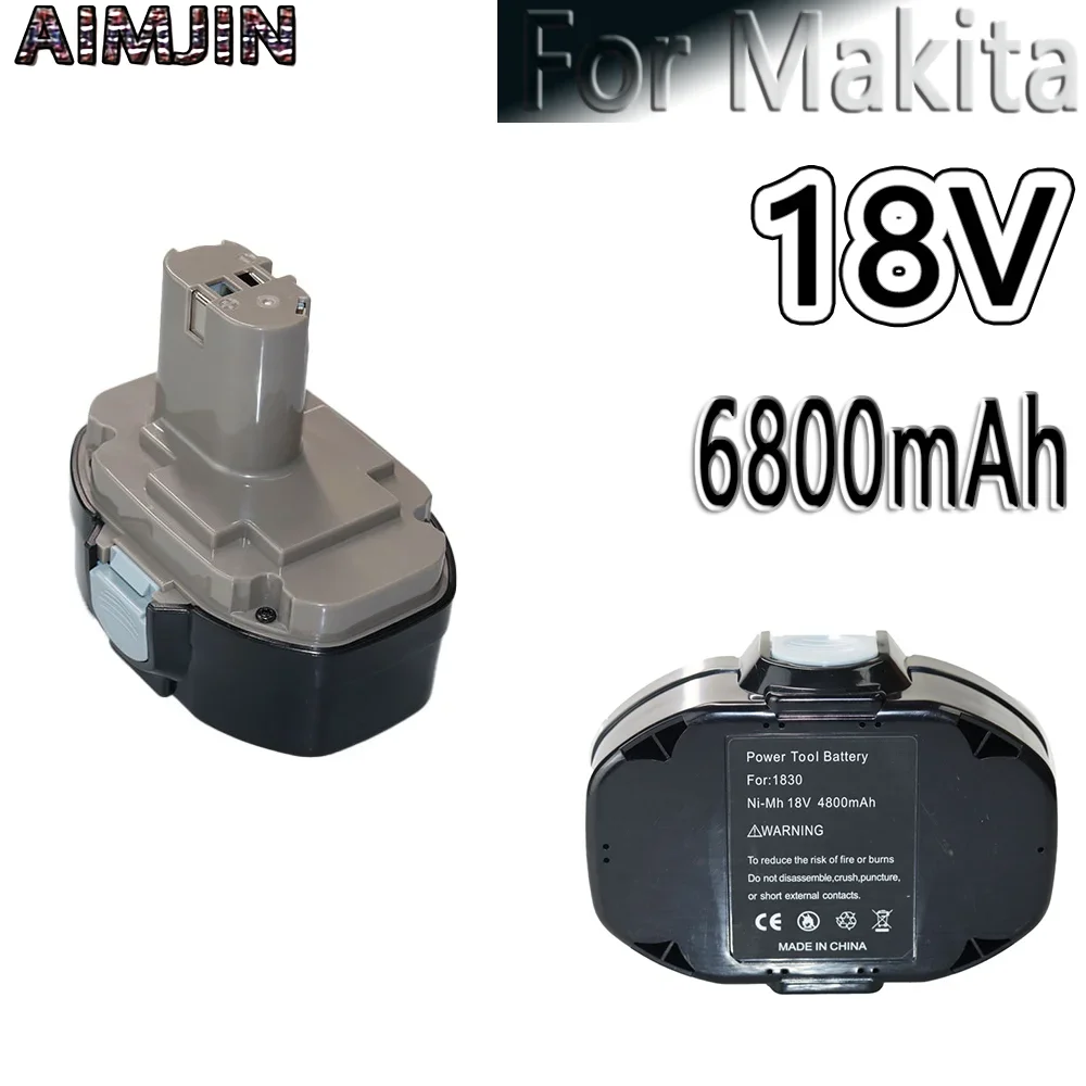 

18V 6800mAH Ni-MH Rechargeable Tools Battery for MAKITA 1822 192826-5 192827-3 PA18