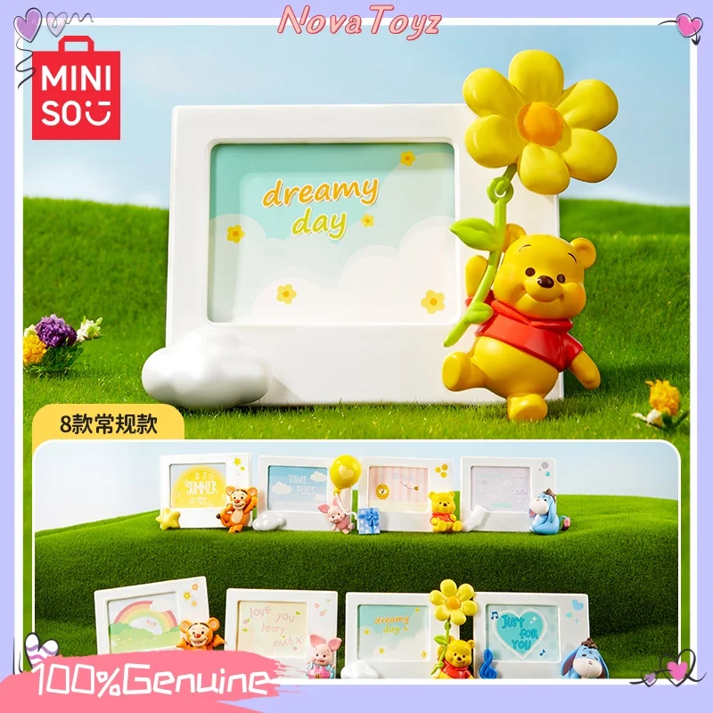 

Original Winnie The Pooh Polaroid Series Blind Box Caja Mini Figure Ciega Cute Kawaii Doll Desktop Decoration Girl Birthday Gift