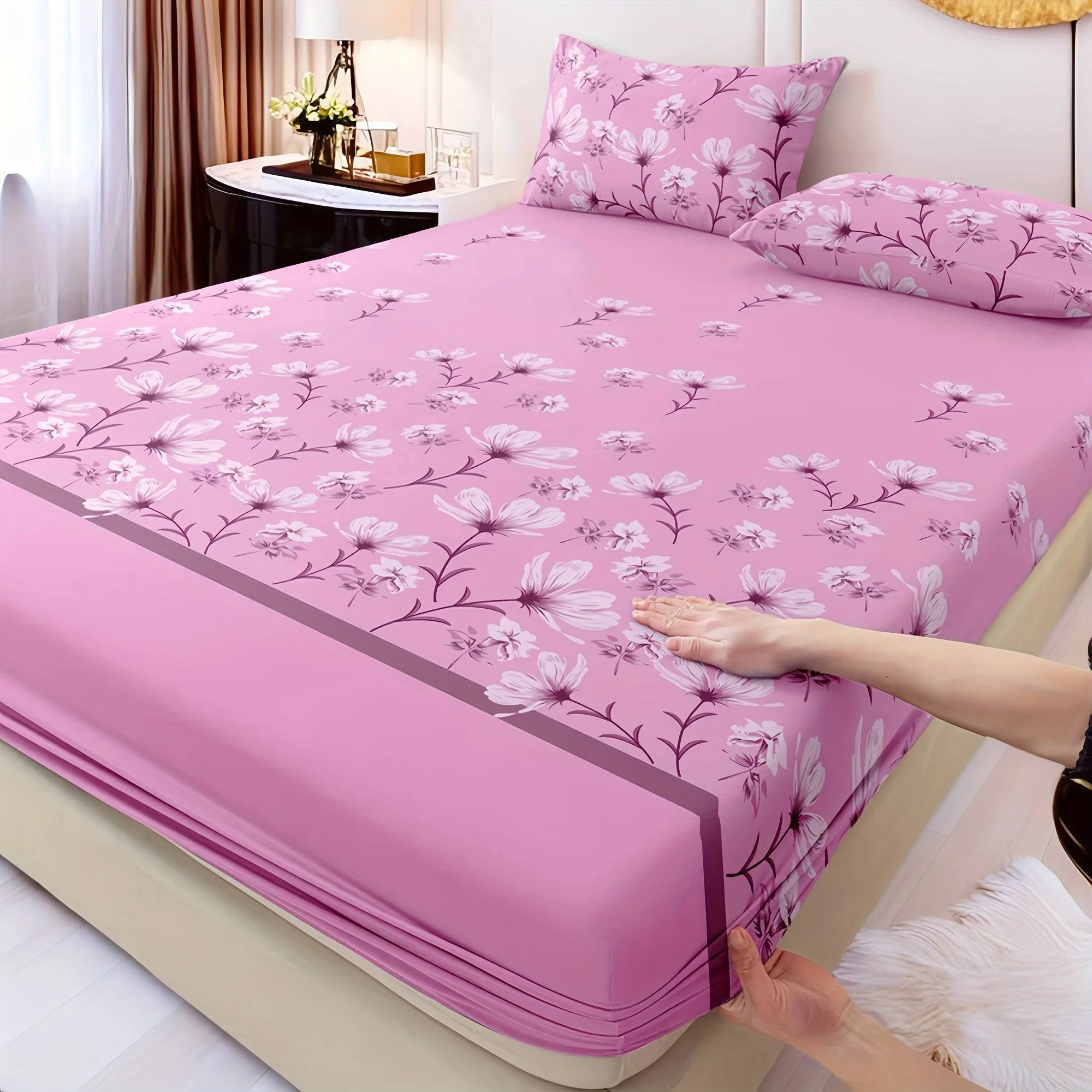Set Sprei Premium Pink Magnoli - Skincare Queen ulasan dan harga