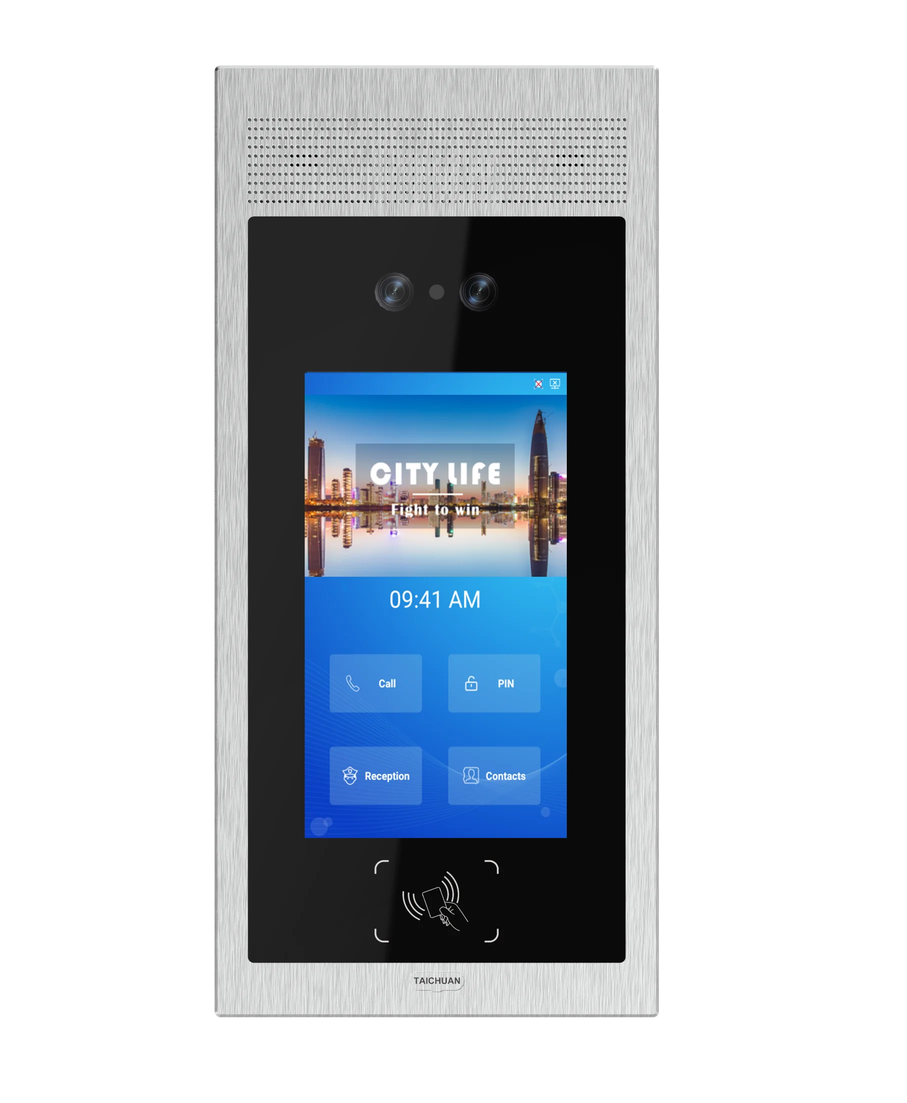 8-Inch Smart Door Phone With 2MP High Resolution Camera, 10000+ Faces Capacity, IC Card And Passwords