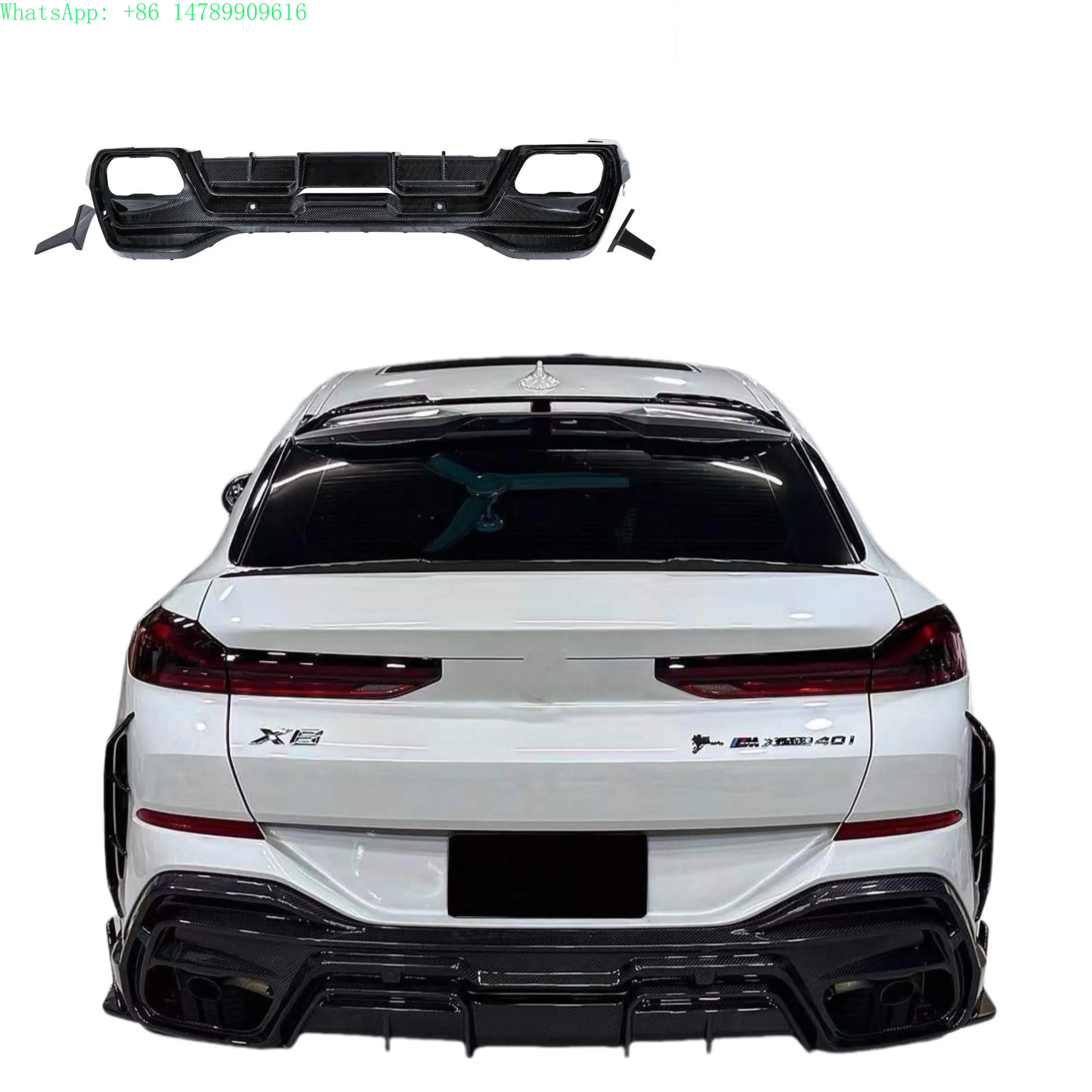 Customizable OEM Body KitsNew PK Style Body Kit For X6 G06 2023+ Carbon Fiber Posterior Lip Diffuser Front Grill Lip Spoiler Upg