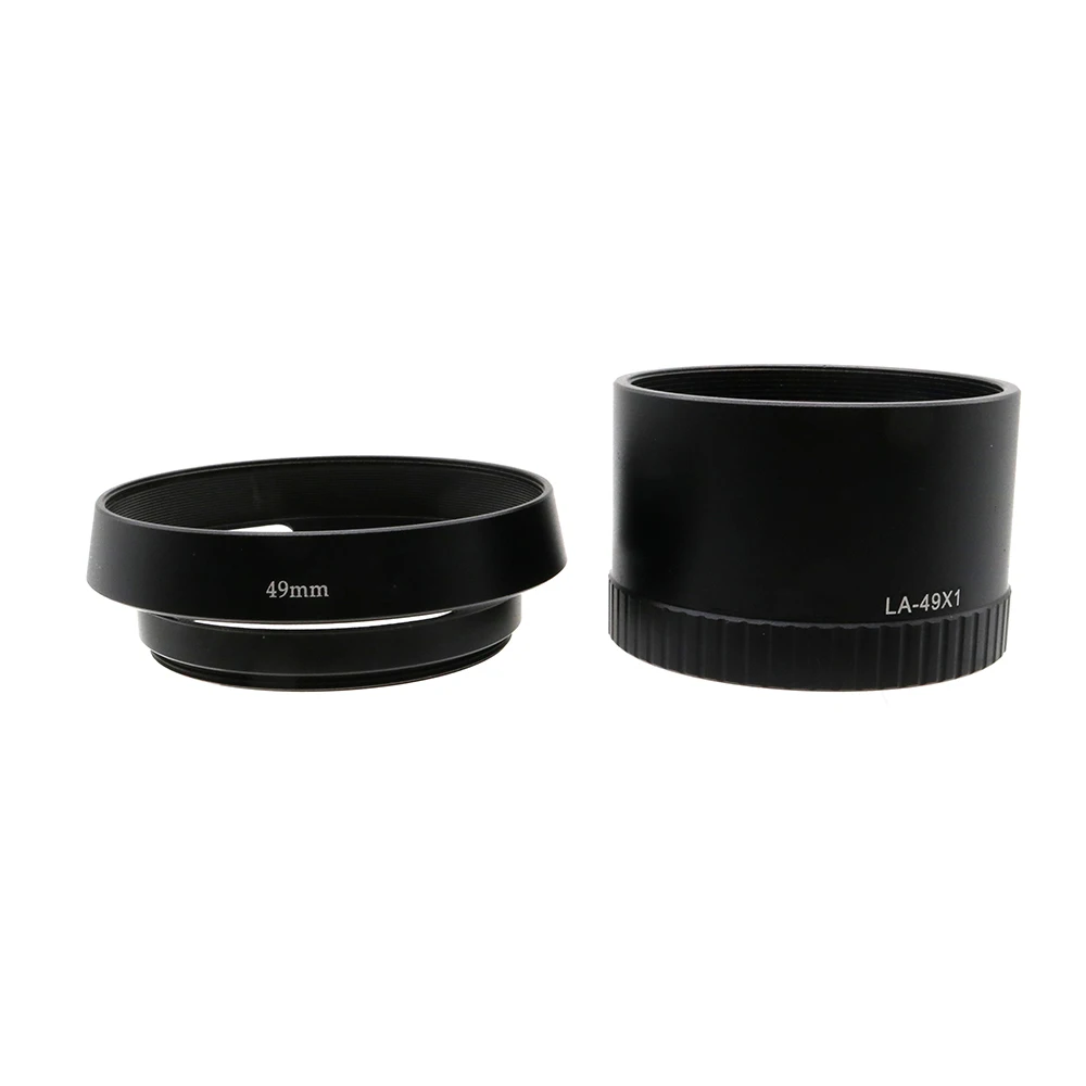 45mm Lens Adapter Hood LA-49X1 Adapter Tube Screw Aluminum Alloy For Camera Lens Compatible For Leica X1 x 2 Digital Camera