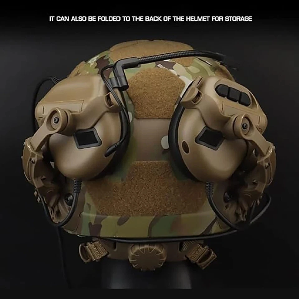 Accessori per cuffie da tiro tattico da caccia all'aperto/supporto per cuffie multiangolo/supporto per binario per casco/staffa adattatore per binario ARC