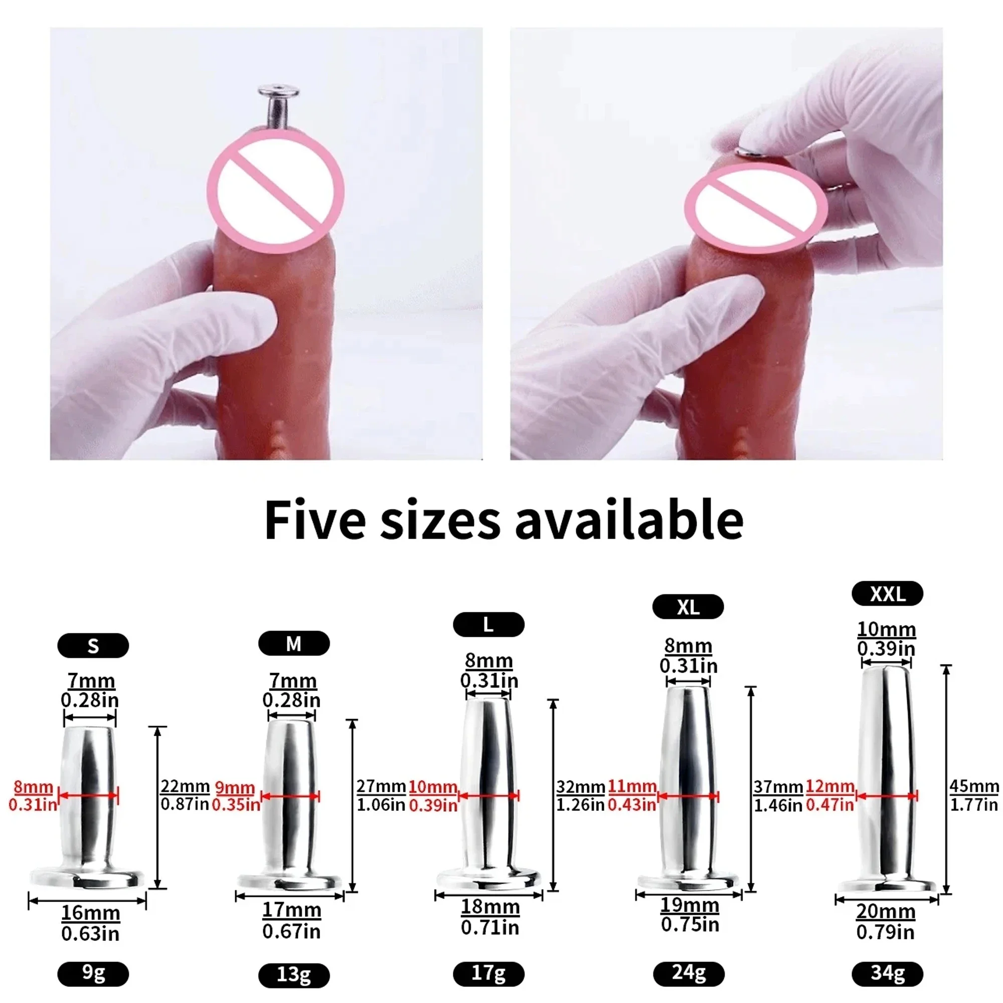 Bdsm Metal Sounding Urethral Catheter Dilator Horse Eye Stimulation Adult Sex Toys for Men Gay Steel Penis Plug Male Masturbator