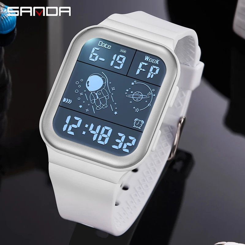 

SANDA Men Watches Digital Wristwatch 50M Waterproof Outdoor Sports Electron Watch Casual Watch for Male Clock Relogios Masculino