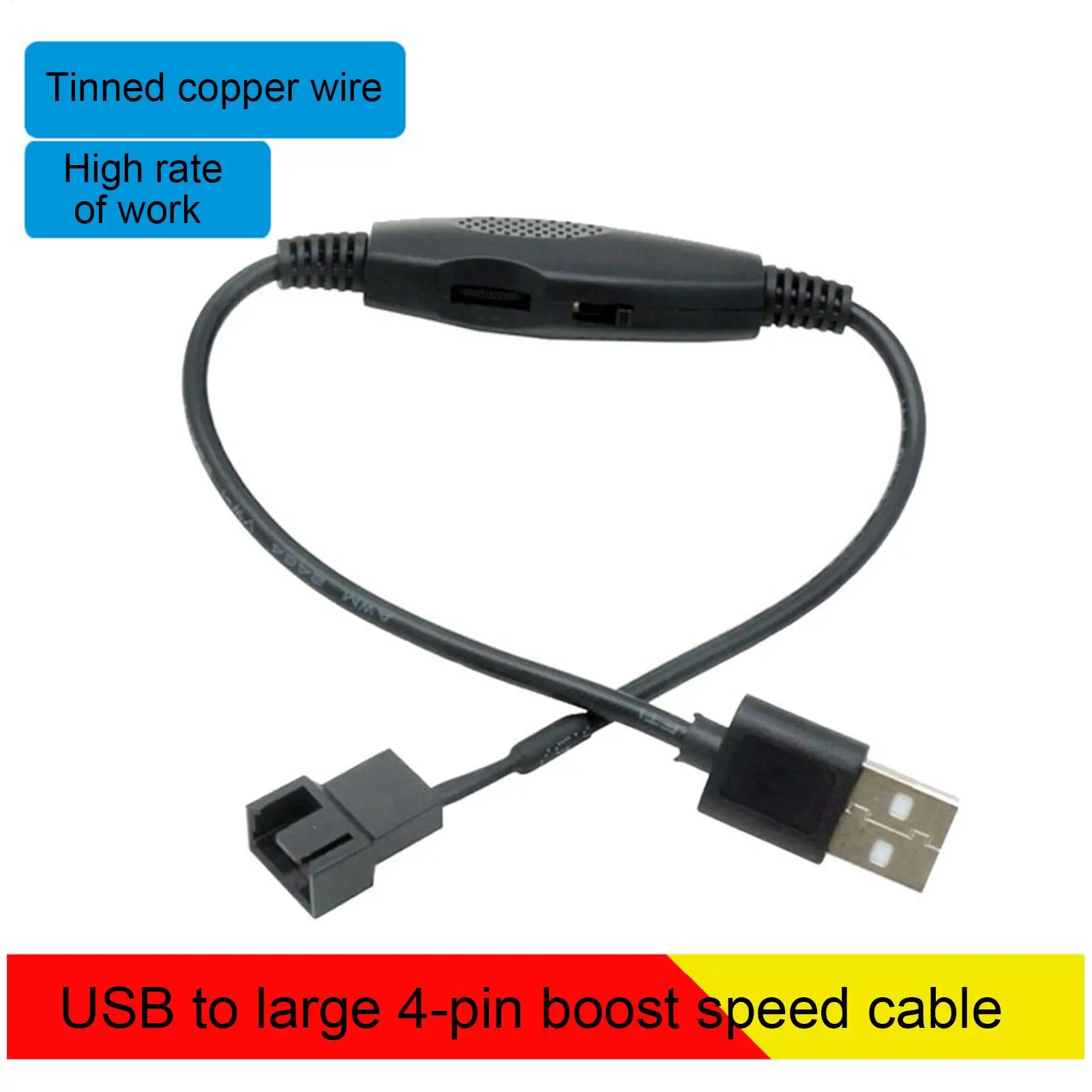 محول مروحة حافظة 3-Pin/4-Pin USB PWM محول حافظة مروحة خطوة المتابعة محول للكمبيوتر الشخصي نظام تبريد سطح المكتب صيانة السيارات #4