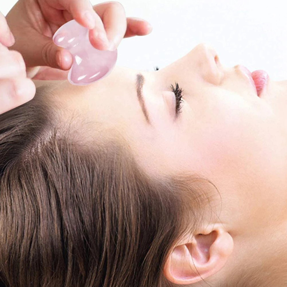 

2pcs Scraping Board Massage Stick Face Crystals Mushroom Tool Quartz ing Guasha Jade Facial Muscle Pain Relief for Face