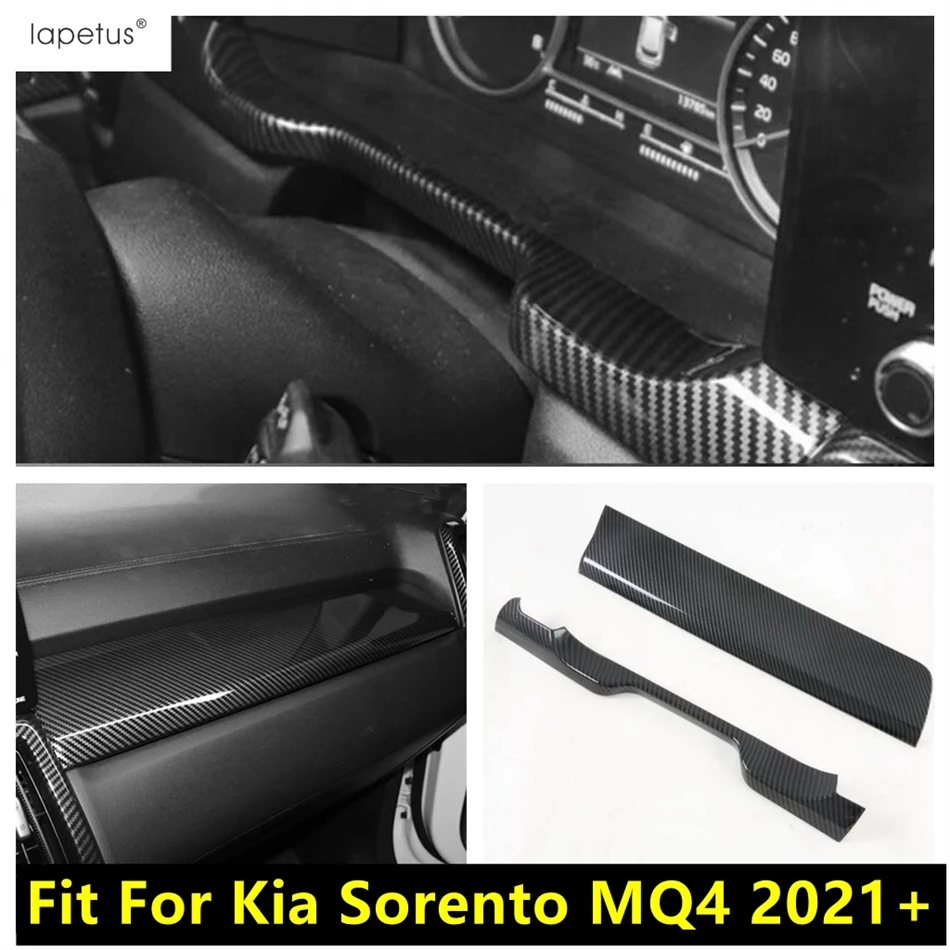 

Central Control Dashboard Instrument Panel Strip Decor Cover Trim For Kia Sorento MQ4 2021 2022 2023 Carbon Fiber Accessories