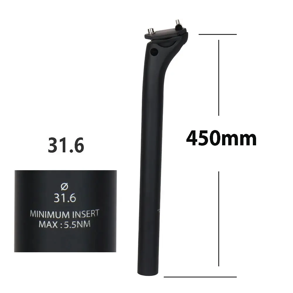 ELITAONE MTB Carbon Seat Post Offset 20mm 25.4 27.2 30.9 31.6mm Mountain/Road Bike Seatpost 350-450mm Light 150g image 3
