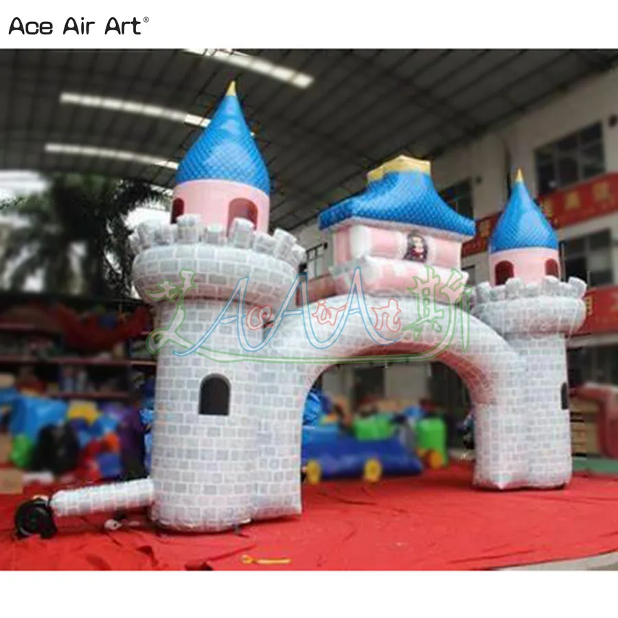 6mWx4mH Beautiful Inflatable Castle Arch For Event Decoration/Rental For Party China Manufacturing