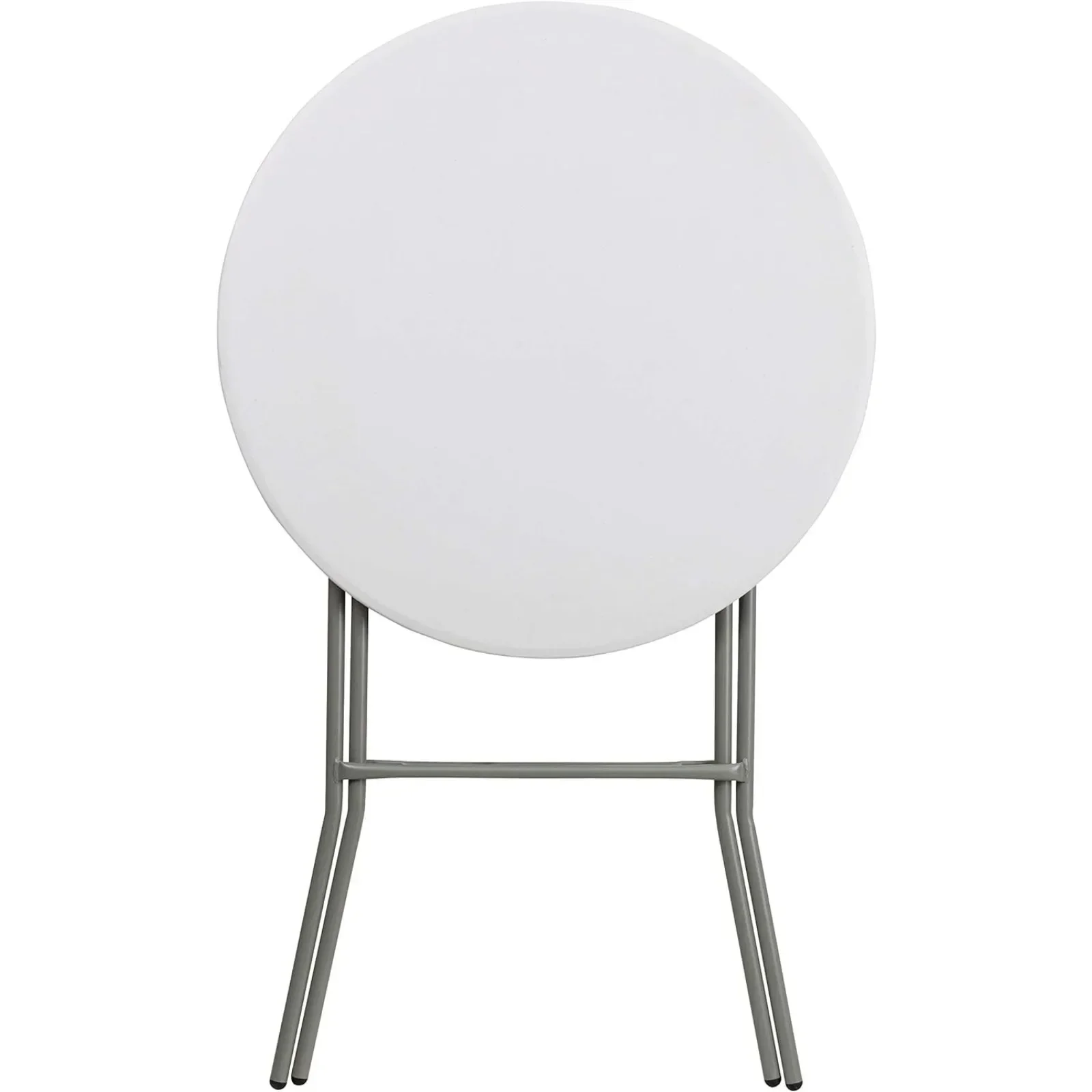 

For Flash Furniture Elon 2.6-Foot Round Granite White Plastic Bar Height Folding Table, Set of 1