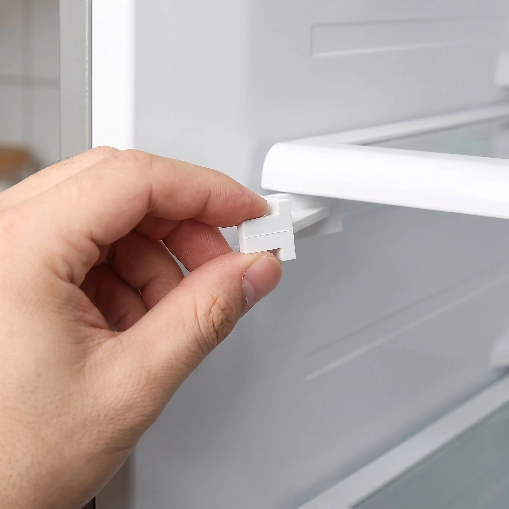 10Pcs Strong Plastic Freezer Shelf Fixing Bracket Adjustable Refrigerator Clip Hooks Efficient Cooler Shelf Support Space Saver