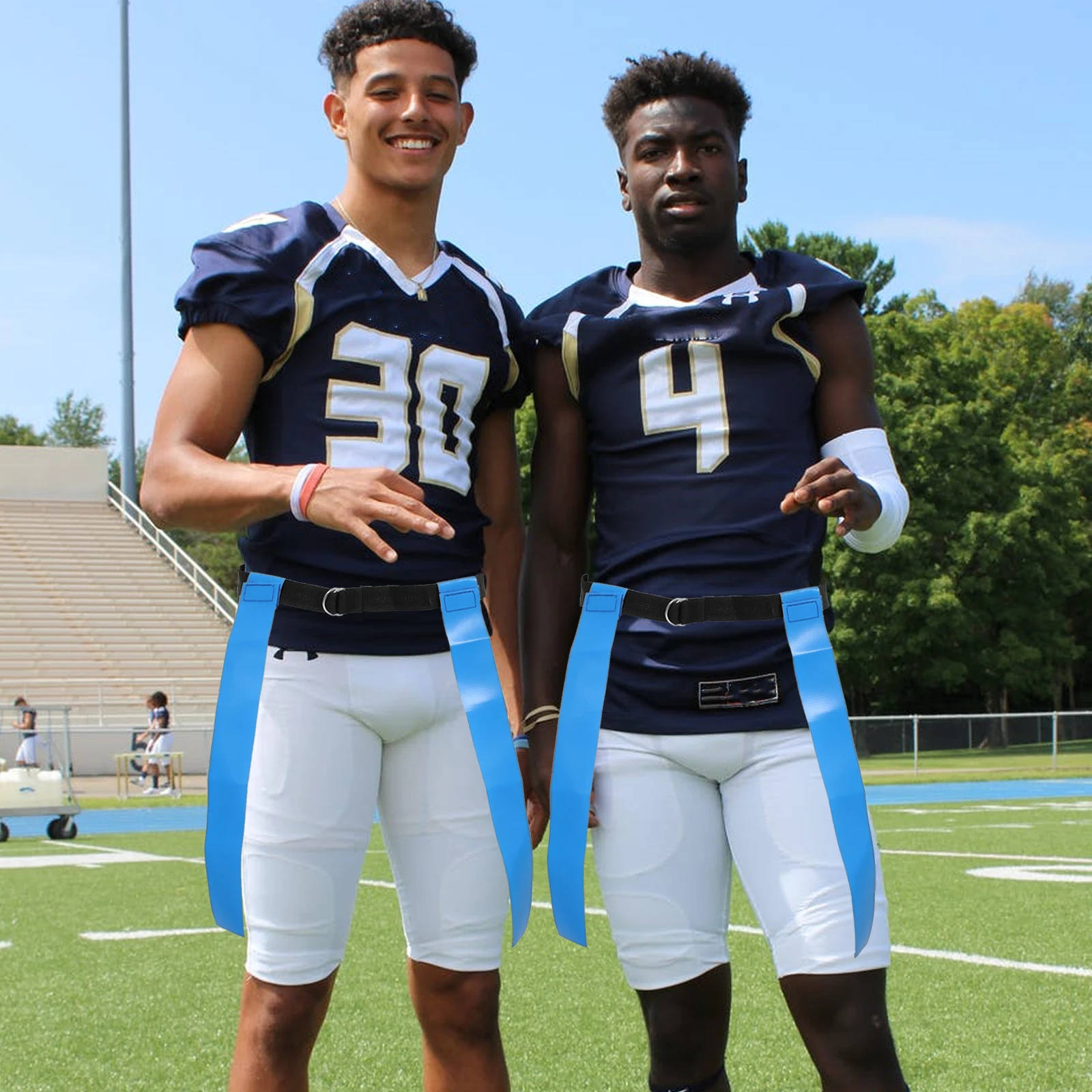 علم كرة القدم المميز PU 2 أعلام لكل حزام للأطفال ألعاب رياضية أنشطة لوازم المعدات معدات ألعاب كرة القدم الهدايا