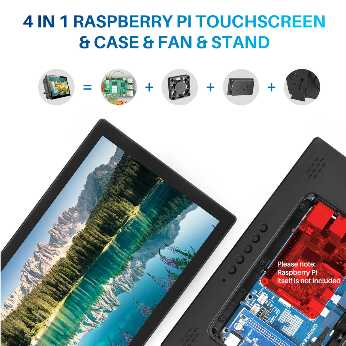 Imagem -06 - Unew-monitor Ips Touch Screen 10.1 Raspberry pi 1920x1200 Tela Ips Hdmi Tipo-c Compatível com Xbox Series s pi 4b 3b 3a +