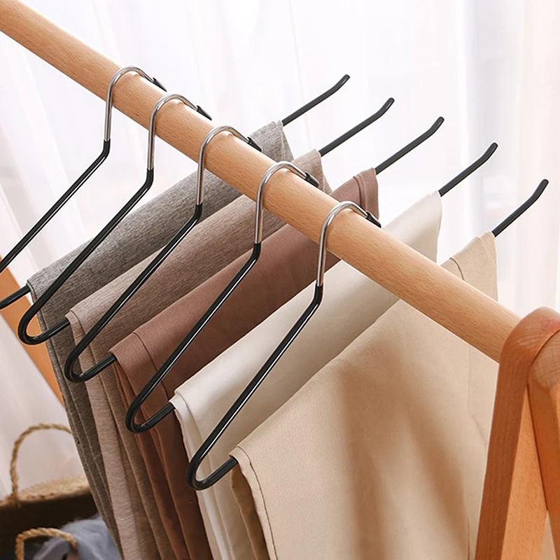 Metal Zigzag Open-end Nonslip Slacks Pant Hanger Trouser Clamp Organizer Towel Rack Multicolor Home Clothes Storage Tool