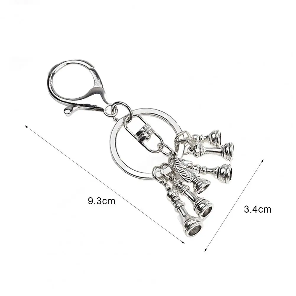 قطع الشطرنج سلاسل المفاتيح حقيبة سحر المعلقات الشطرنج سيارة Keyrings حقيبة يد محفظة الشطرنج كيرينغ معلقة الديكور لوازم السيارات