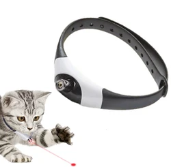 Laser Pointer Collar for Cats Wearable Automatic Cat Laser Collar Toy Electric Smart Amusing Collar for Kitten USB Rechargeable