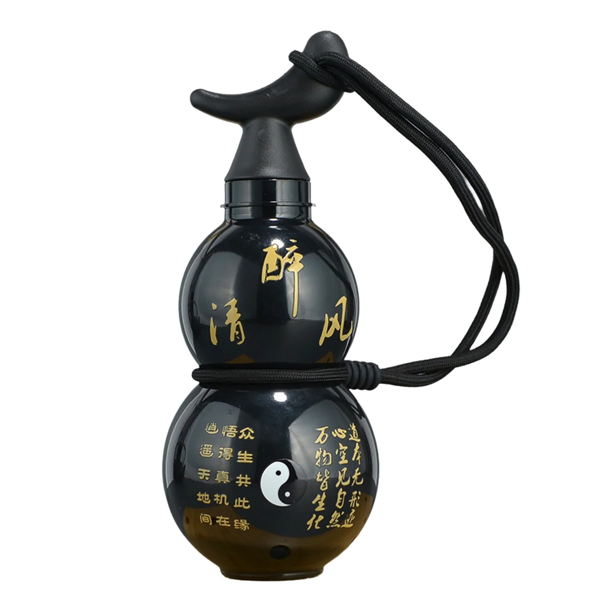زجاجة مياه القرع A71P، زجاجة مياه الشرب العصرية، زجاجة مياه القرع الكلاسيكية للأبطال الصينيين القديم باللون الأسود #2