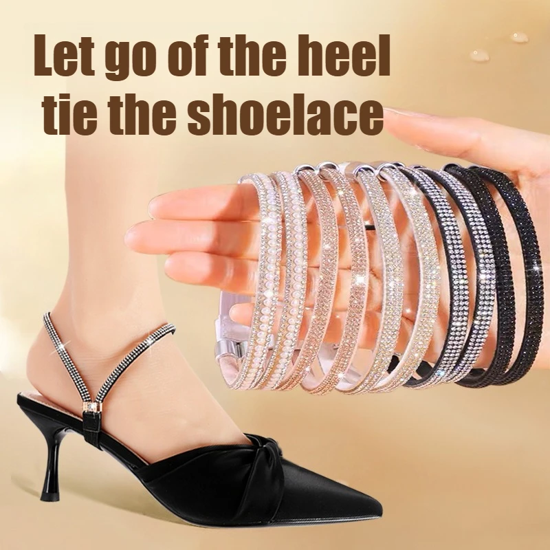 New dual-purpose lace-up high heel sandals with non-slip adj