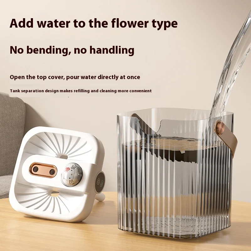 Dual Nozzle New Humidifier Mute Bedroom Portable Large Capacity Air Humidifier USB Spray With Cover