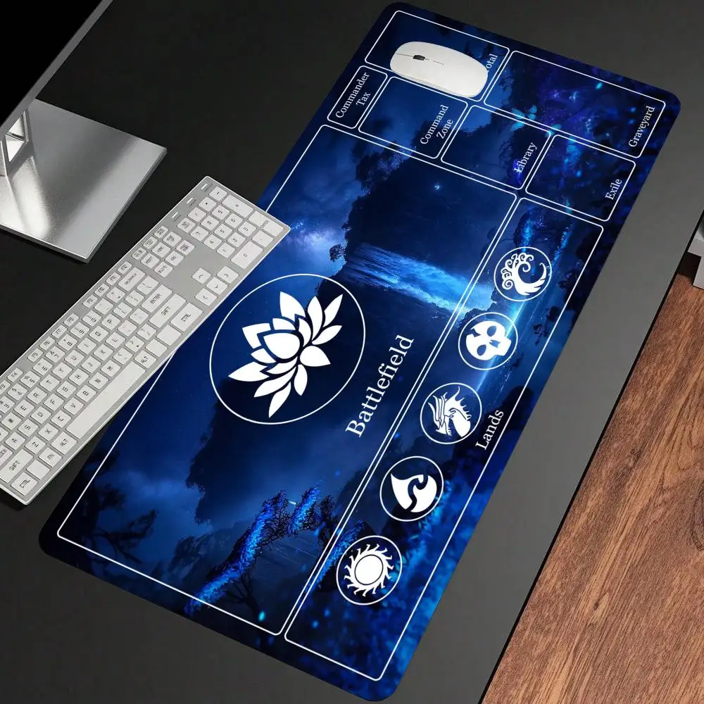 

Геймпад бренда Blue Forest TCG/CCG, макет зоны правила, противоскользящая текстурированная поверхность, коврик для мыши с стоячим дизайном