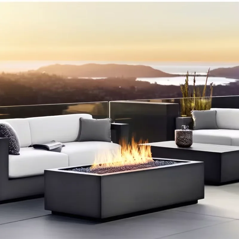 

Современный роскошный алюминиевый уличный диванный гарнитур для отдыха, для парка и загородного дома, удобный, прочный, устойчивый к УФ-излучению и погодным условиям