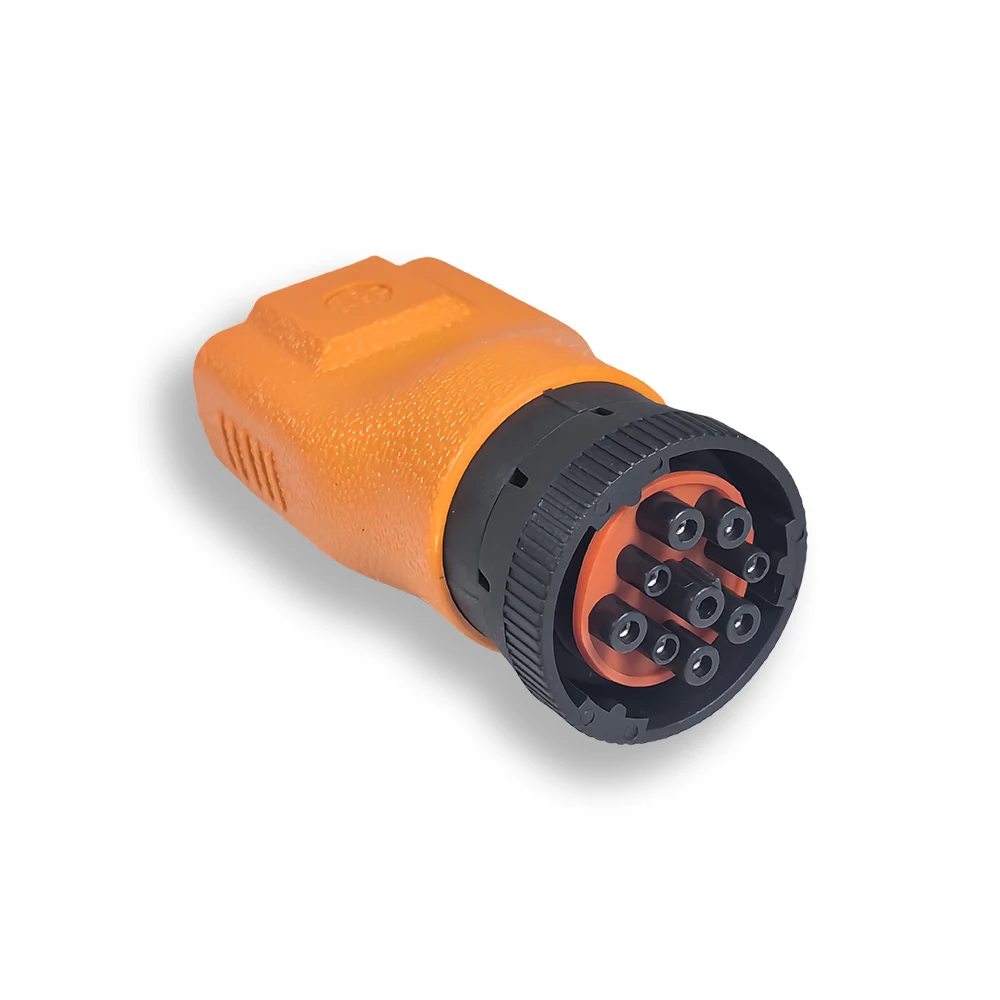 For Diesel -9pin OBD2 Cable Adapter for Heavy Truck Connector Cable Adapter