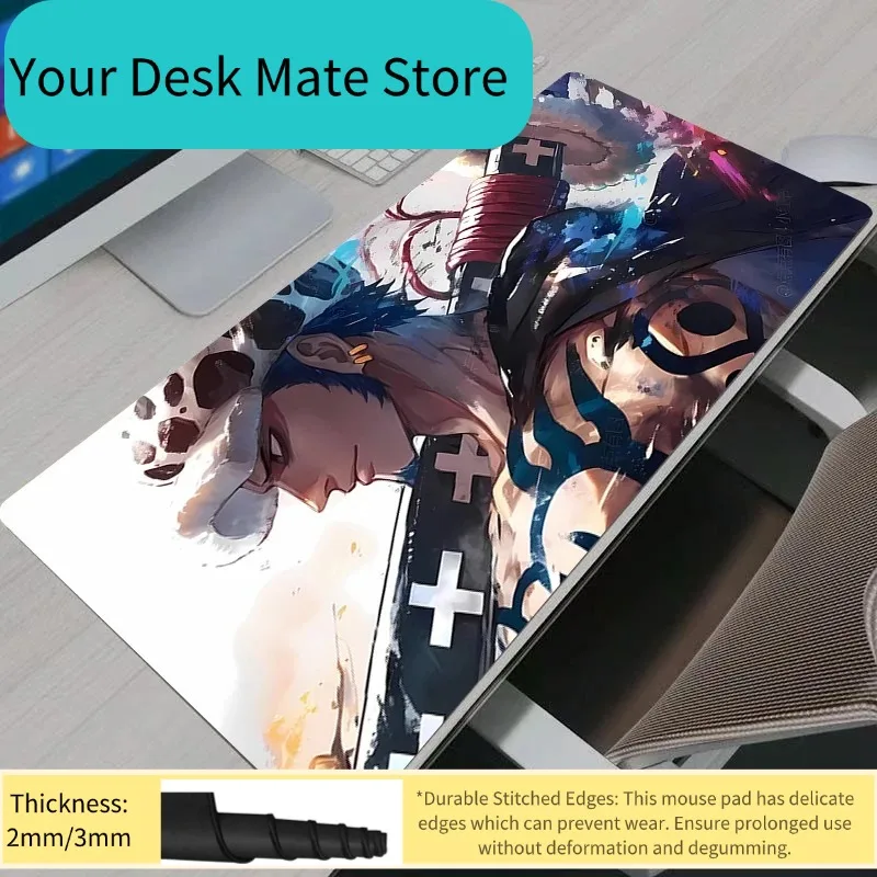 Large Mouse Pad Gamer Computer Desk Mat Modern Table Keyboard Laptop Carpet XXL One Piece Trafalgar Law Gaming Mousepad