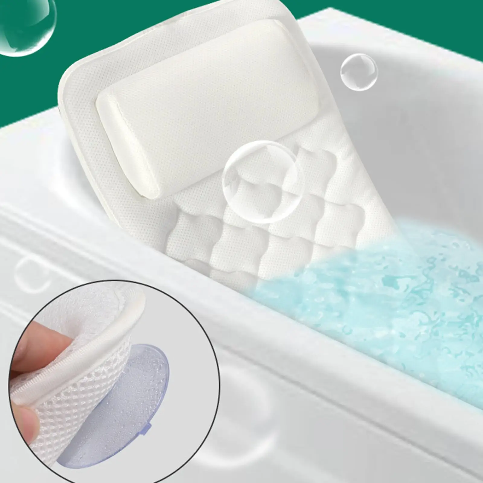 SPA Bath Pillow Bathtub Pillow  with pillow and suction cup hotel bathroom bath cushion anti slip bathtub cushion