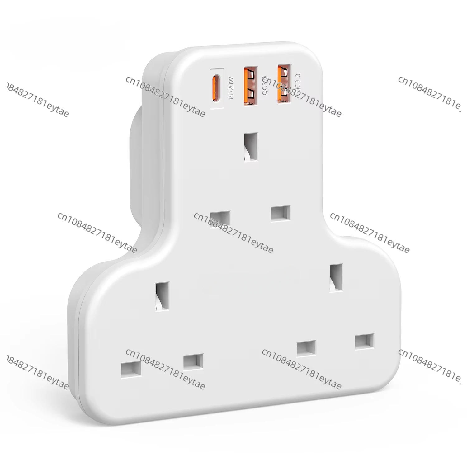 British Standard Wall Socket One Turn Three with Usb Multi-function One Turn Multi-plug Expansion