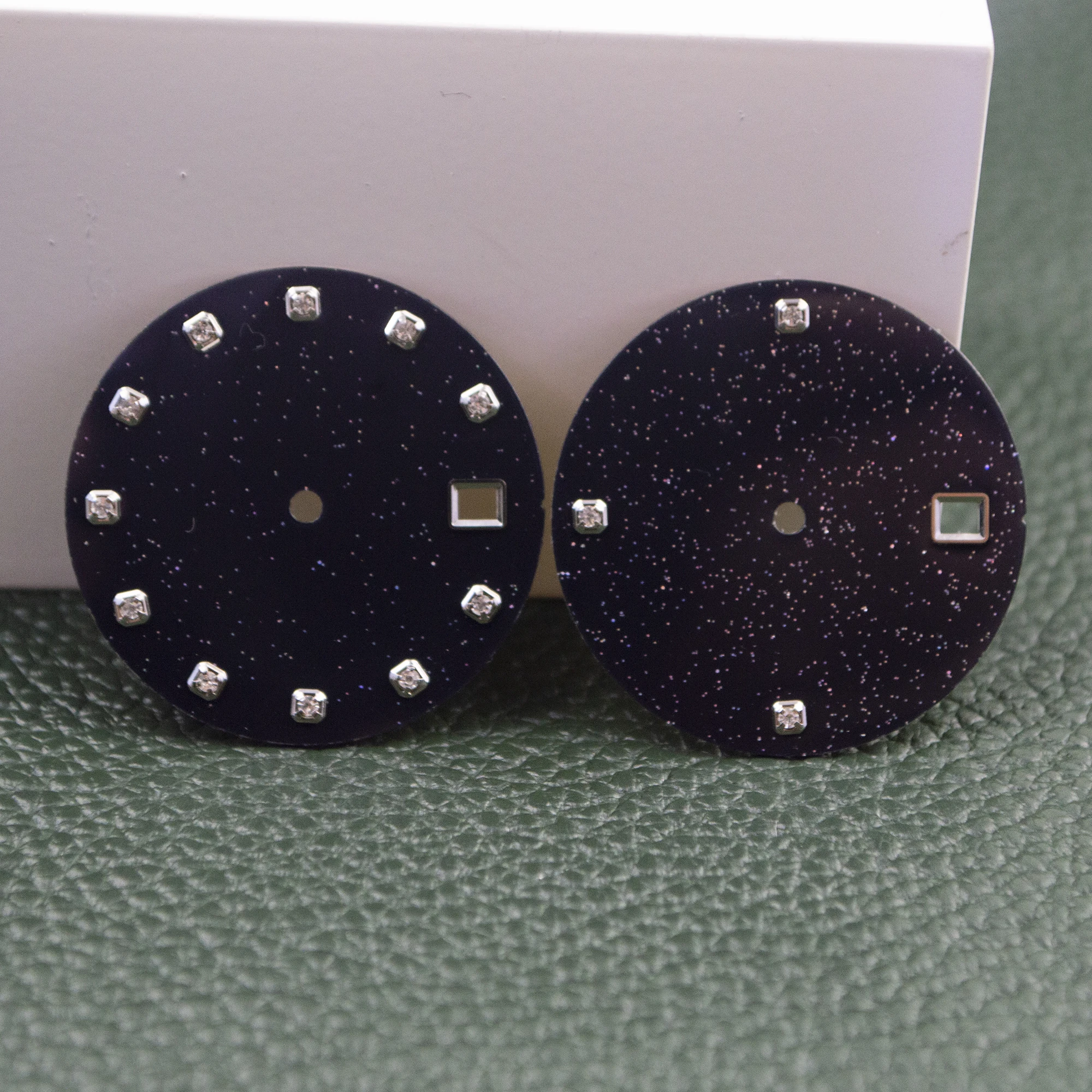 

8215 Watch Dial 28.5mm Mod Watch Dial Diamonds Dial For 8215 Mechanical Movement Sparkling Starry Watch Dial Watch Parts