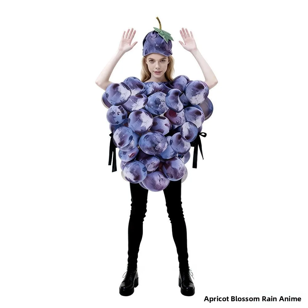 Traje de palco de halloween transfronteiriço fruta par macaco terno role-plang roupa esportes evento palco desempenho feminino wear