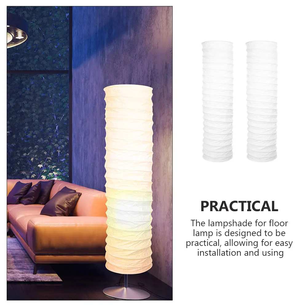 

2Pcs Floor Light Lamp Shade Modern Shades Oversized Modern for Light Shades Bedroom Study Hotel Easy Long