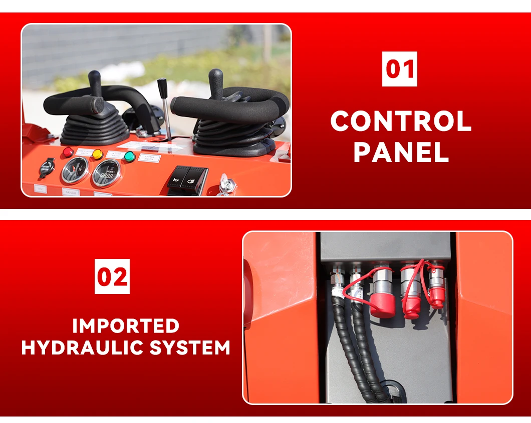 Günstiger Mini-Raupenlader mit Dieselmotor und 4-in-1-Schaufel – Anbieter von kundenspezifischen Mini-Radladers mit Dieselmotor – Detail 6