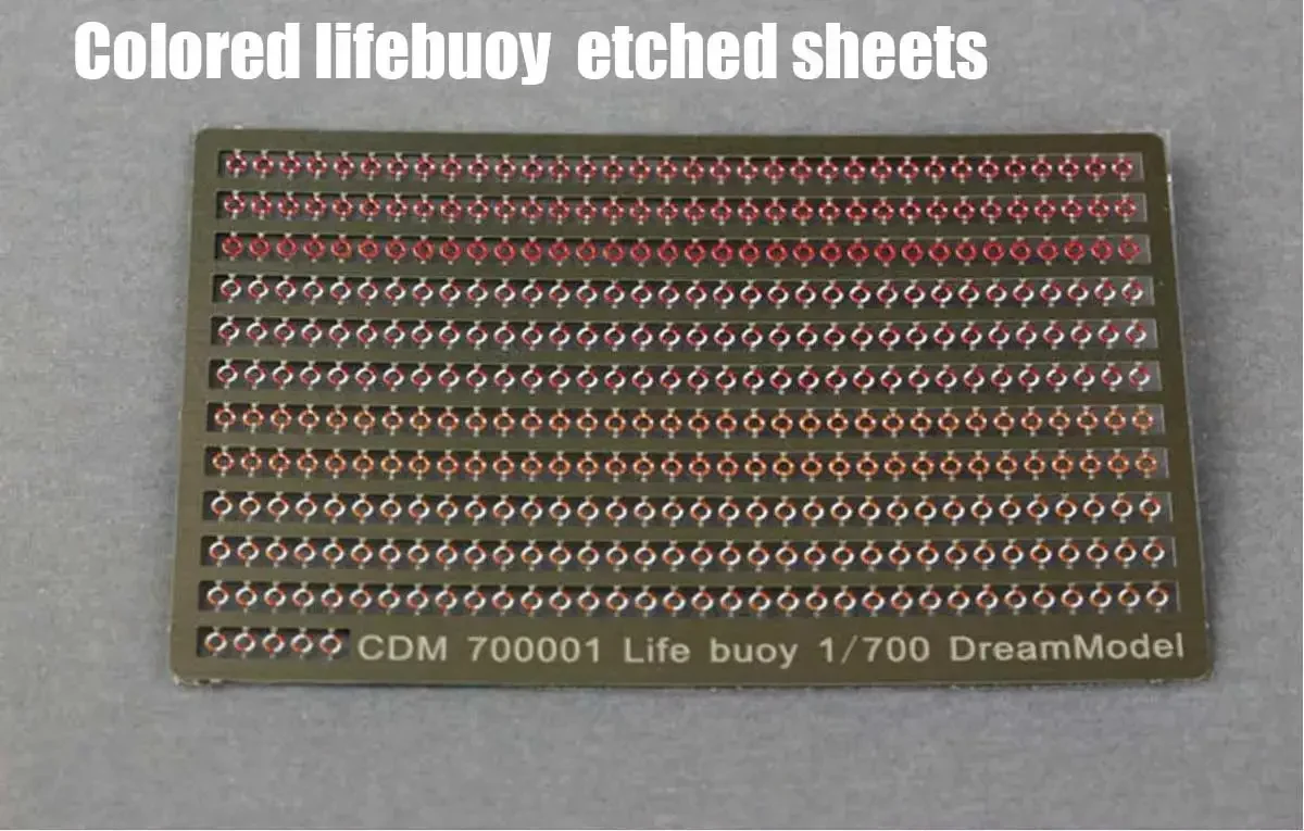 Dream Model CDM700001color lifebuoy etching sheet 1/700 1/350 Scale