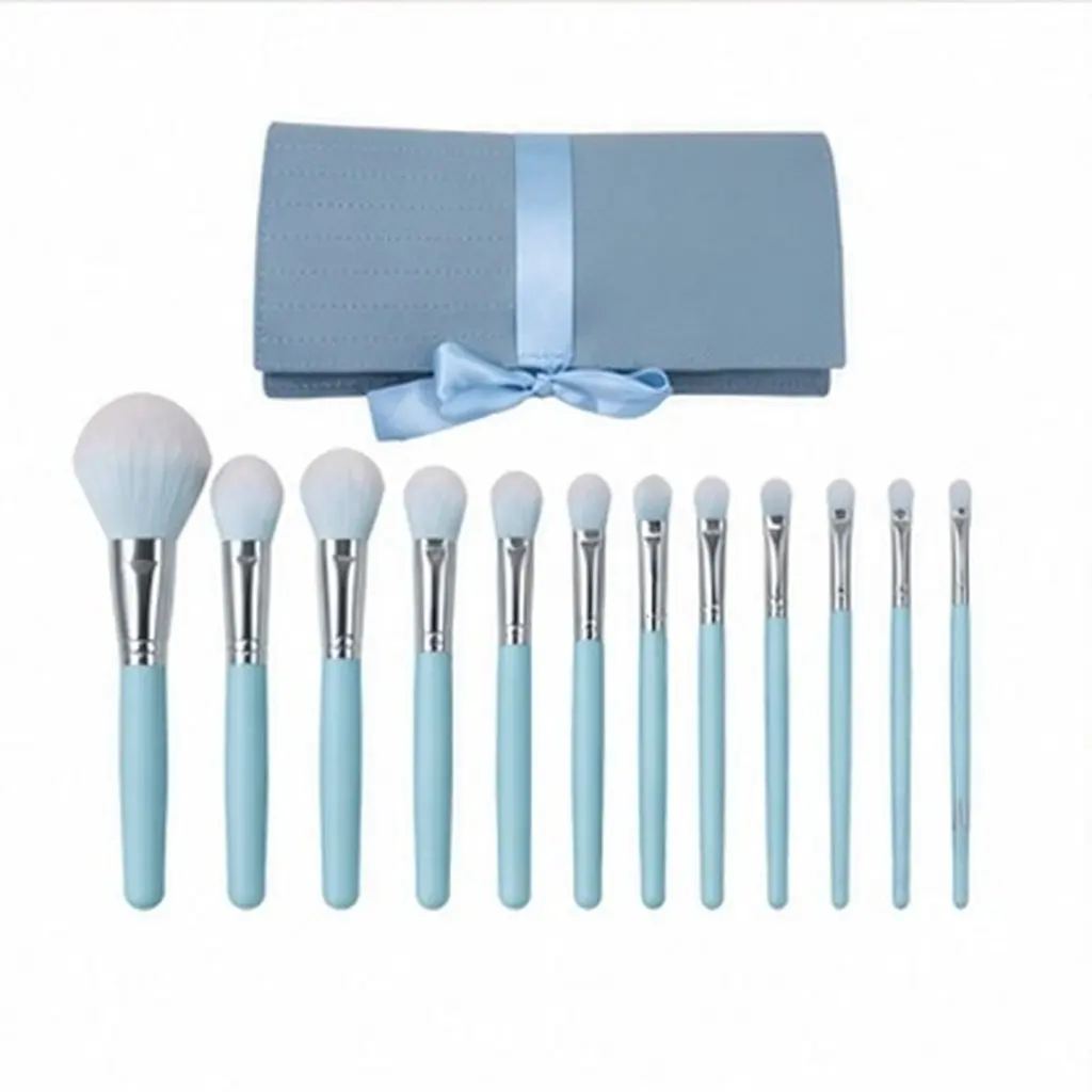 12Pcs Makeup Brush Set Premium Tools Full Face Eyeshadow Powder Concealer Foundation Makeup Supplies Brush Set