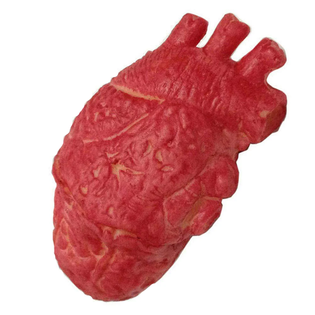 Latex Fake Hearts Halloween Gory Horror Props Simulation Heart Ghost Festival Toys Realistic Trick-Or-Treating Toys Horror Props