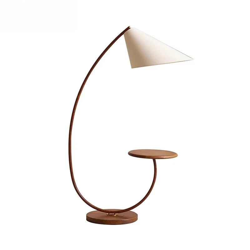 

Style Home Decor Wooden Floor Lamp, Light Emitting Diode with Fabric Cover and Hotel Sofas and Cafe Corner Decor