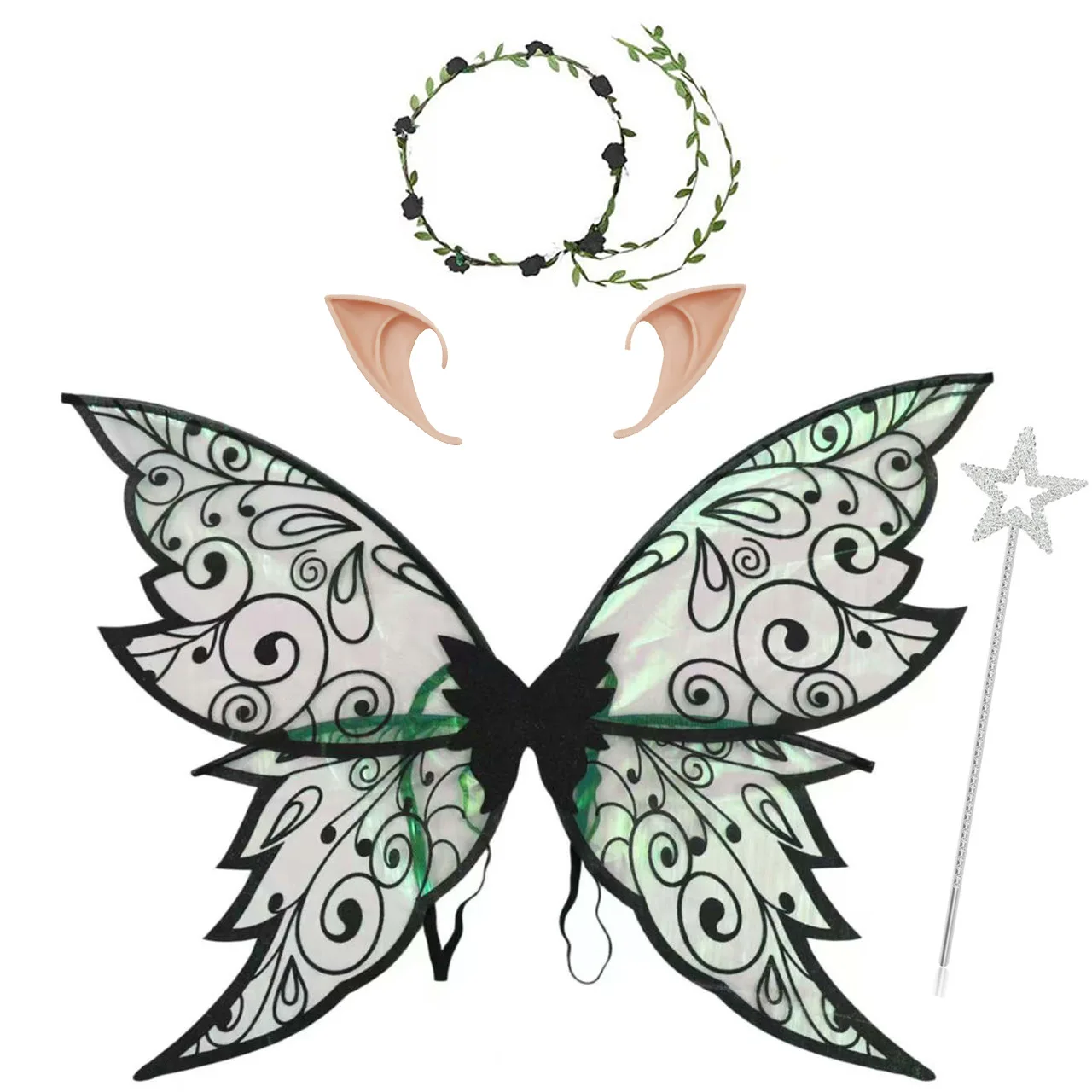 Glitter Fairy Wings Fairy Angel Wing Costume Elf Wings Angel Wings Photography Props Fairy Wings Cosplay Wings view 4