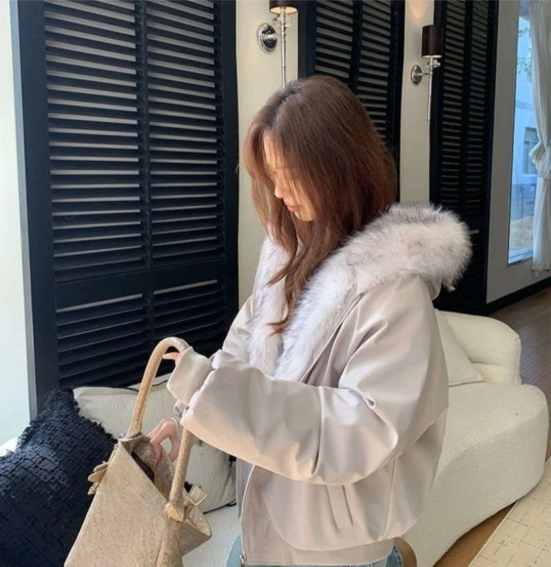 

Новая зимняя синяя плюшевая куртка на хлопковой подкладке, унисекс, американская уличная куртка с капюшоном, утолщенное повседневное пальто для пар